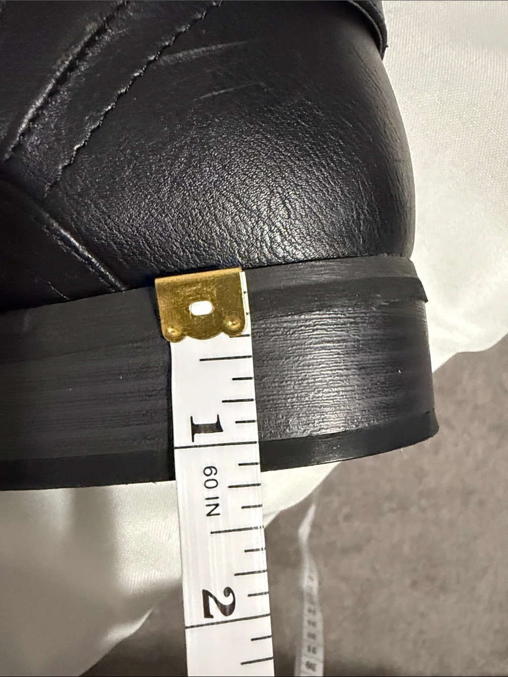 G by Guess Hyderi Black Knee High Riding Boots Buckle Harness Size 9